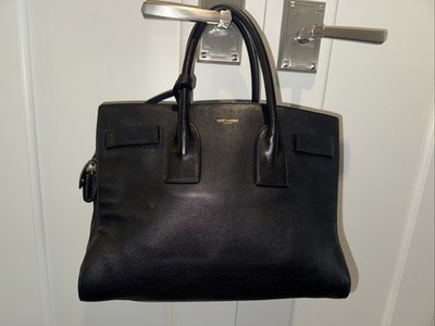 Saint Laurent Black Leather Sac de Jour Tote Shoulder Bag 324823 EUC w Dust Bag