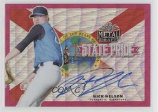 2019 Leaf Metal Draft State Pride Pink Wave 8/10 Nick Nelson #SP-NN2 Auto 03j5