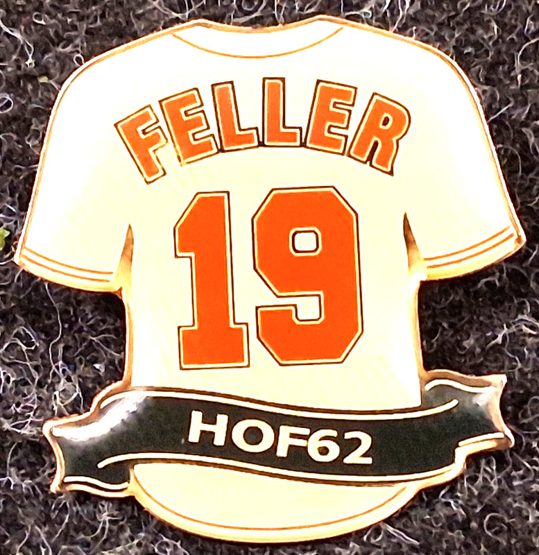 Bob Feller #19 Jersey Pin #HOF62 - Cleveland Indians