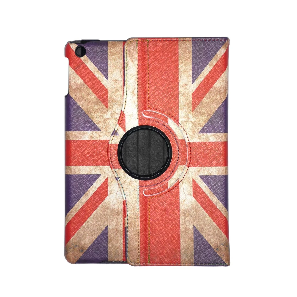 CASE FOR APPLE IPAD MINI VINTAGE UNION JACK LEATHER 360 DEGREE ROTATING COVER  - Image 2 of 4