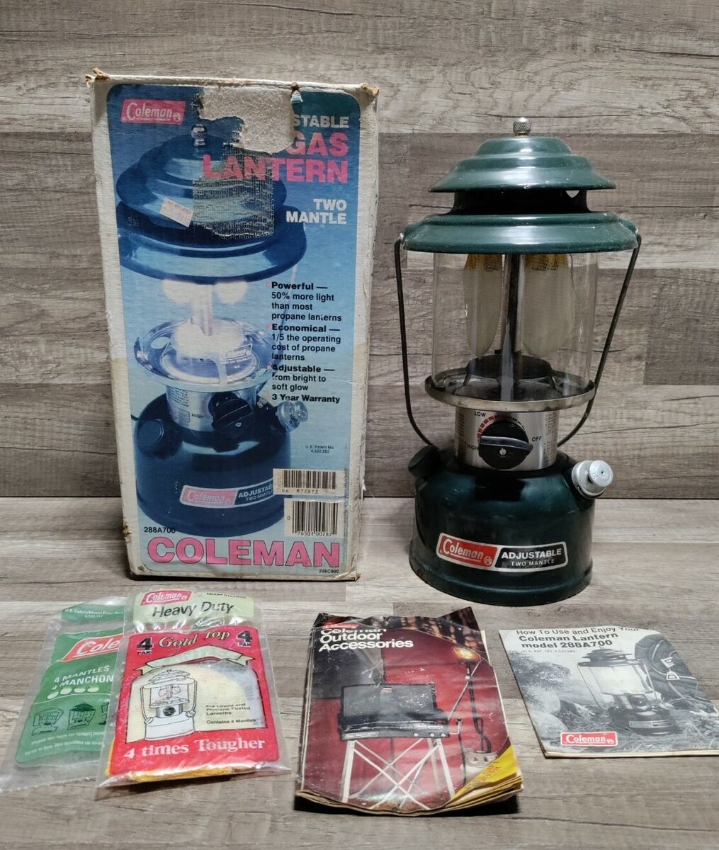 Vintage 1989 Coleman Model 288A700 Adjustable Two Mantle Vintage 1989 Coleman Model 288A700 Adjustable Two Mantle