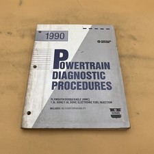 1990 Plymouth Dodge Eagle 1.5L 1.6L EFI Powertrain Diagnostic Procedure Manual 