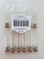 288pcs 10ml Clear Small Glass Jar Bottles with Cork Stoppers, Glass Bottles