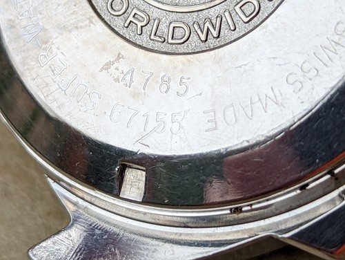 Vintage 1970's Scubapro 500 Diver w/Pristine Dial,Patina,Massive All SS Case - Picture 16 of 16