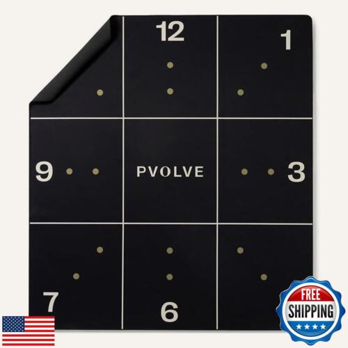 Pvolve Precision Mat - Home Workout Equipment, 4.6’ x 4’ x 2.2mm Rubber Mat f