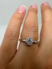 Platinum Brilliant Cut Rub Over Engagement Ring 0.51Ct Diamonds Ring Gg453