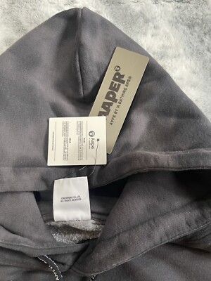 A BATHING APE [Sサイズ] Size XL Aape by *A Bathing Ape Black Wash Gel Print Hoodie