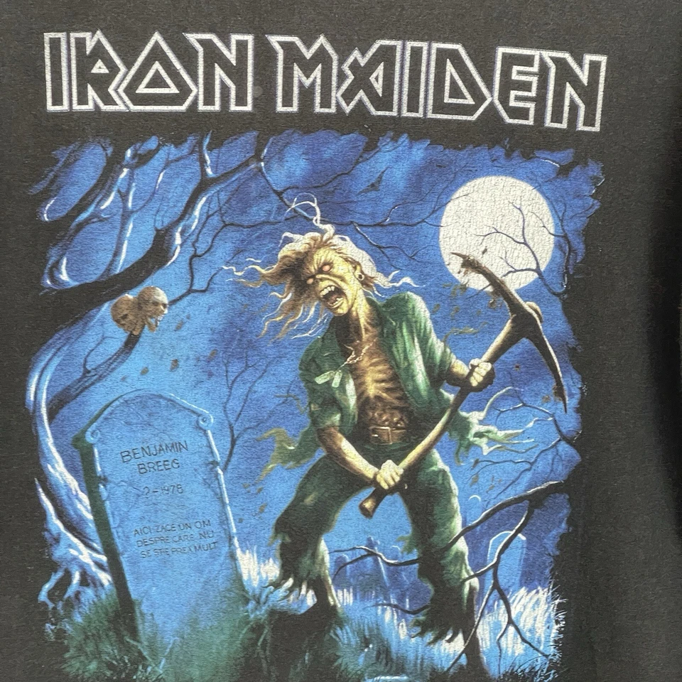 VINTAGE Iron Maiden Shirt Mens L Matter of Life and Death Metal Y2K Band Shirt - Image 3 of 4