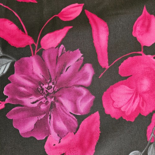 Nikki Skirt Womens Medium Black Pink Floral Flowing Bloomcore Grannycore - Picture 5 of 11
