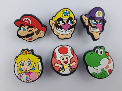 Super Mario Shoe Charms/Schuhstecker/Pin für Crocs Dekoration Geschenk Set E