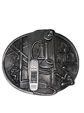 Siskiyou Buckle Co 1988 American Communications Industry Pewter Belt Buckle Z-50