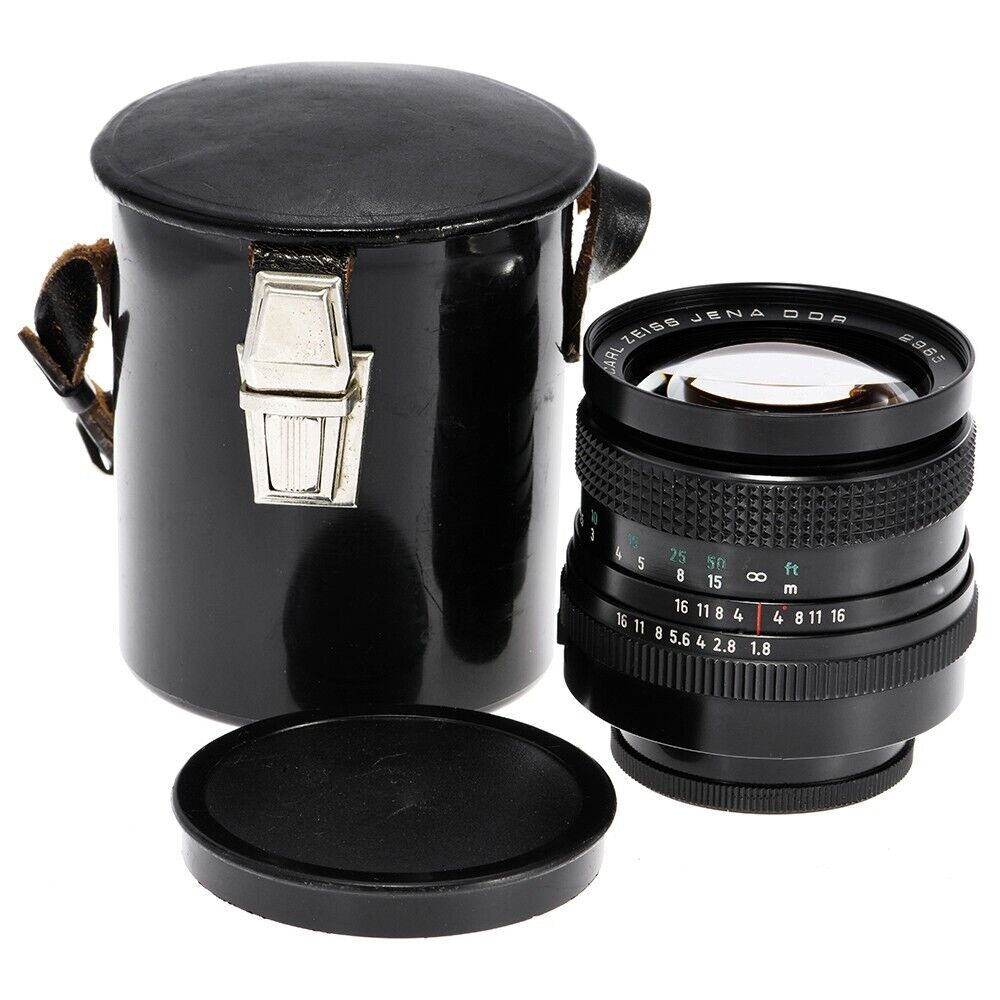 CARL ZEISS JENA DDR ELECTRIC PANCOLAR 80mm F1.8 MC LENS M42 CARL ZEISS JENA DDR ELECTRIC PANCOLAR 80mm F1.8 MC LENS M42