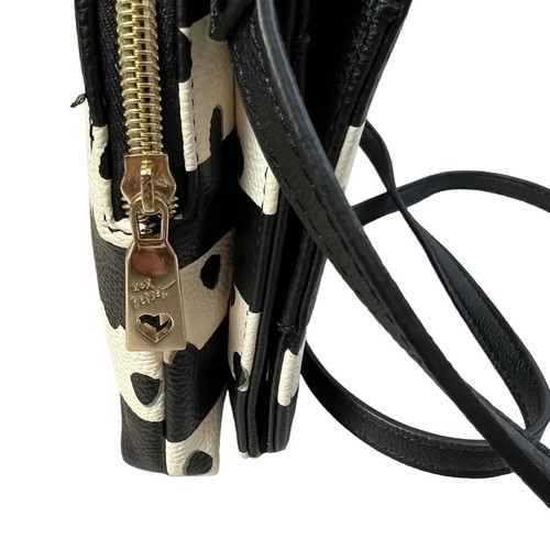 Betsey Johnson Polka Dot Black & Cream Multi Compartment Crossbody Bag - Picture 3 of 18
