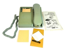 Northern Telecom Ditto Desk Wall Telephone Green Note Pad Touch Tone Untested