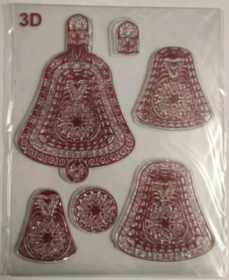 NEU * Viva Decor * 6 Stempel * 3D Weihnachtskugel Glocke