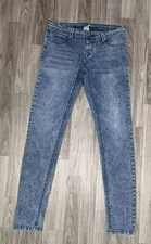 Blue Asphalt Womens Size Small Medium Wash Skinny Denim Blue Jeans