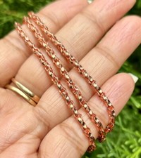 20 inch Pure Copper Hollow Infinity Chain Necklace, Healing Jewelry, Spiritual