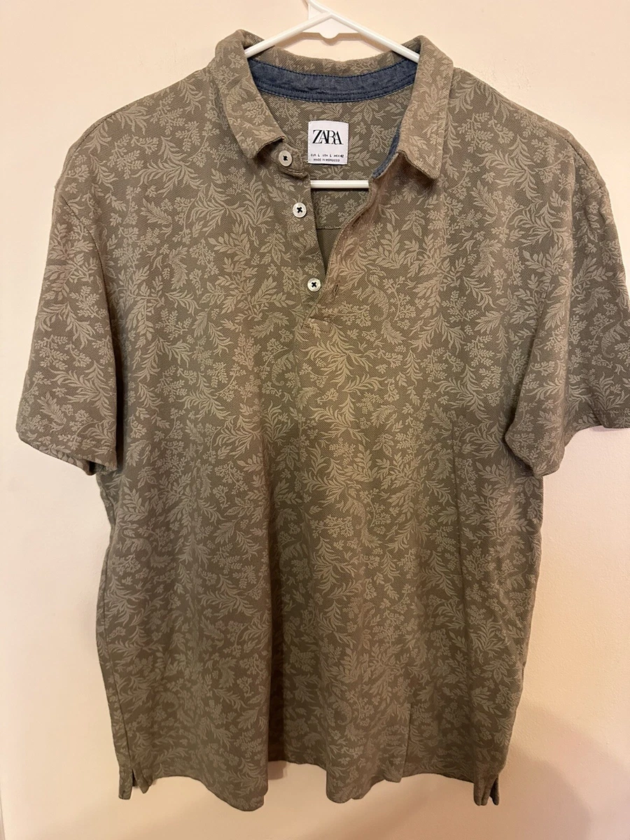 Zara clearance floral polo