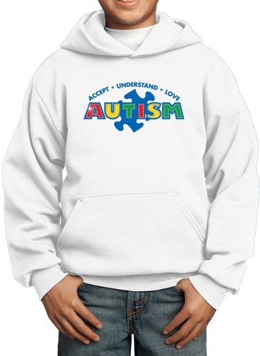 Kids Autism Accept ,Understand,Love Hoodie - Picture 6 of 20