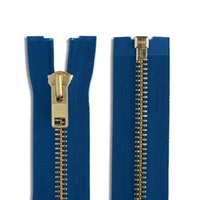YKK #10 23" - 28" Brass Metal Extra Heavy- Duty Separating Jacket Zippers
