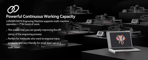 LONGER RAY5 Laser Engraver 130W - High-Precision Laser Engraving and Cutting - Bild 17 von 19