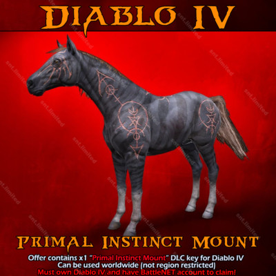 Diablo 4 - Primal Instinct Mount (ALL Platforms)