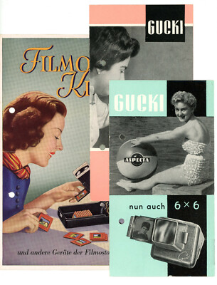 Prospekt ASPECTA GUCKI von 1956 / FILMOSTO KIEKER Broschüre Diabetrachter (Y796