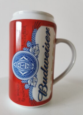 Budweiser Logo Keramikbecher Tasse in Dosenform