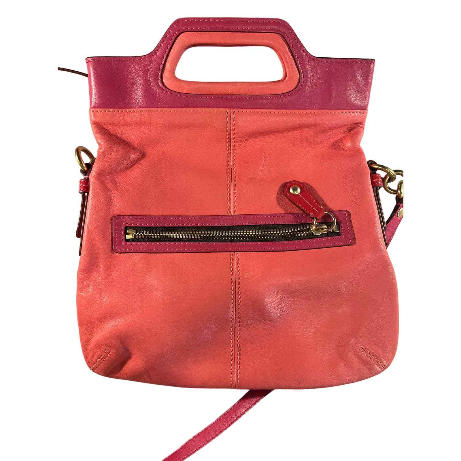 Coach Bonnie Foldover Leather Crossbody Purse Light &… Gem