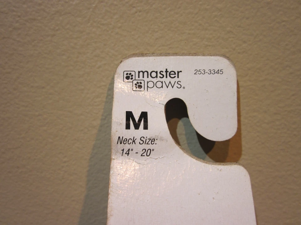 Master Paws 可调尼龙狗项圈中号 14-20 码全新 — 第 3/4 张图片