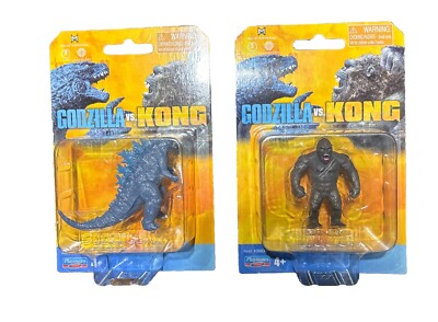 PLAYMATES MONSTERVERSE GODZILLA VS KONG MINI FIGURE Brand New