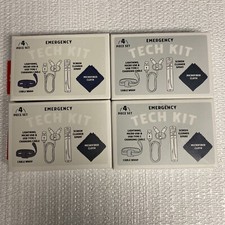 Lot of 4 Emergency Tech Kit - Charging Cable, Cable Wrap, Screen Cleaner  Cloth