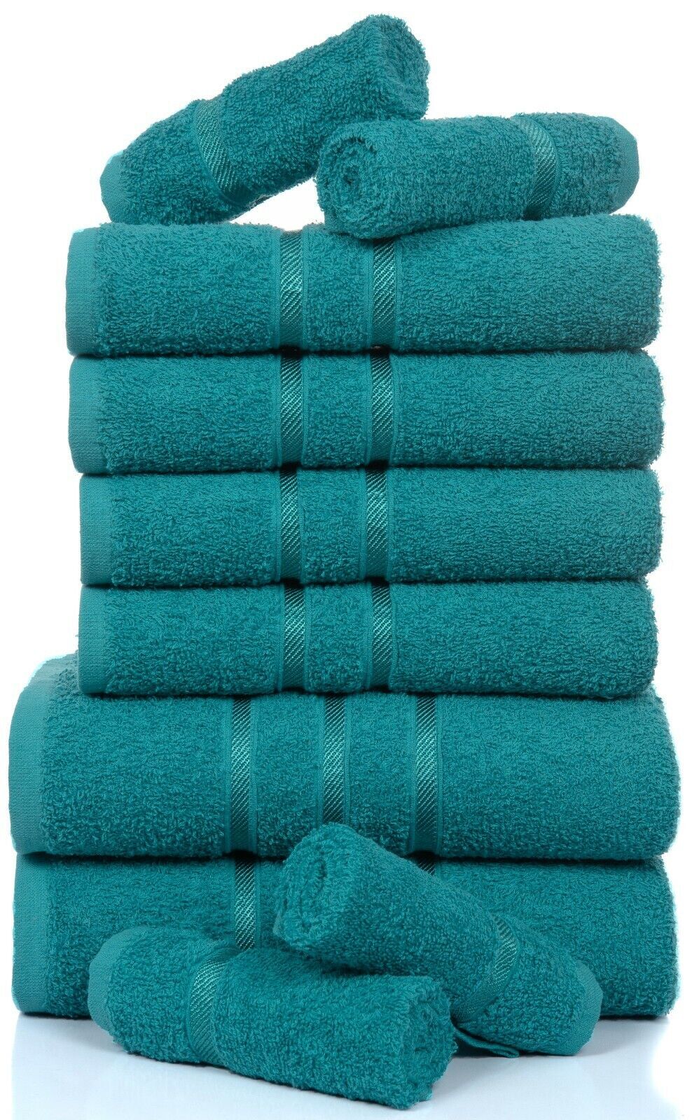 10 PCS TOWEL BALE SET 100 COMBED COTTON SOFT FACE HAND BATH BATHROOM TOWELS UK eBay