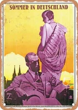 METAL SIGN - 1927 Summer in Germany Vintage Ad
