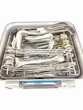 55pc Medical Surgical Instruments Set W/ Steril Tray SSI Mayo-Hegar