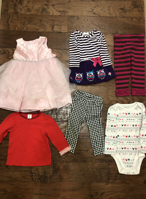 Baby Girl 18 & 24 Months Emily Rose Bonnie Baby Old Navy Disney (Lot of 6) L#4