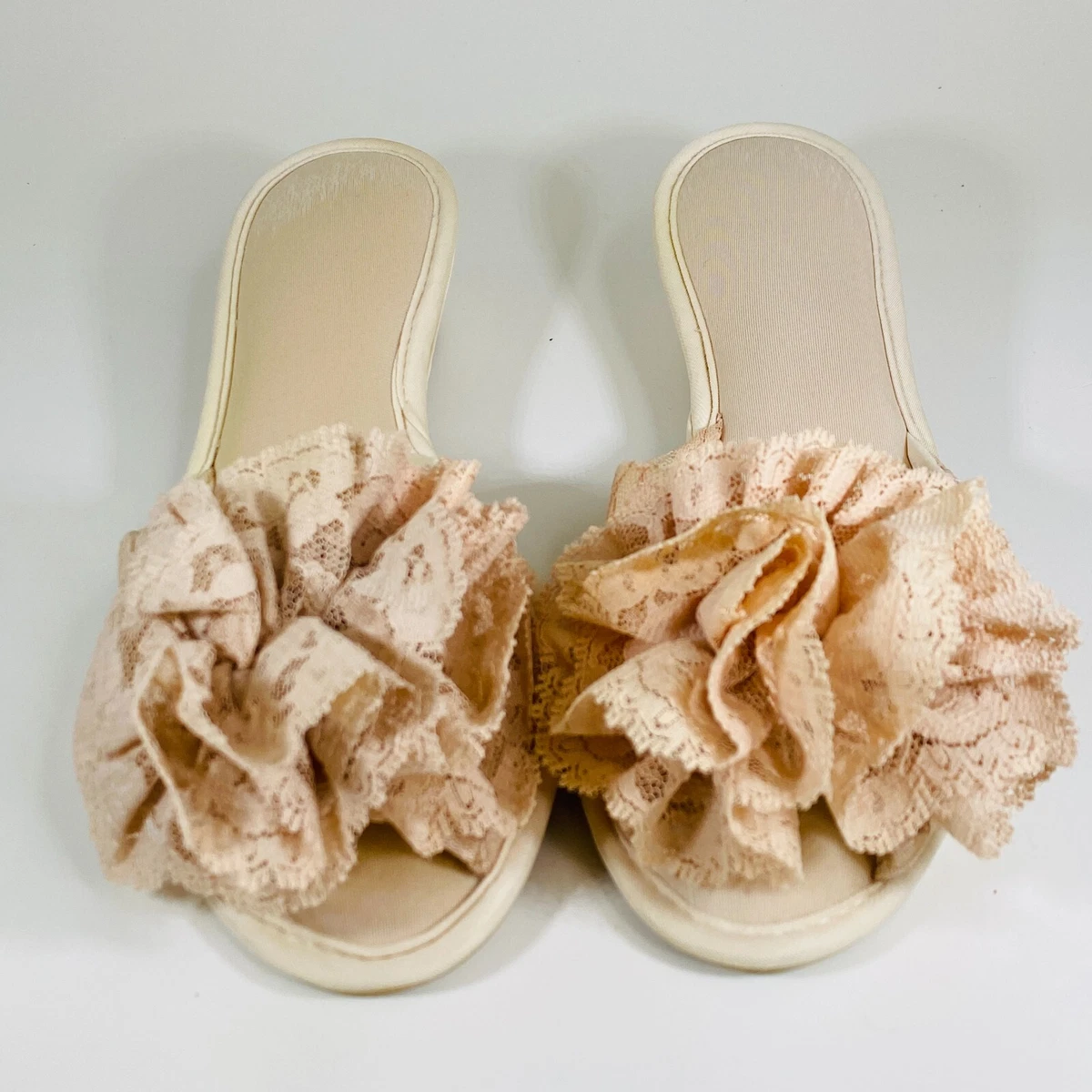 Boudoir wedge deals slippers