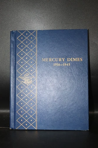 Whitman Mercury Dime Album #9413, 1916-1945 With 36 Coins