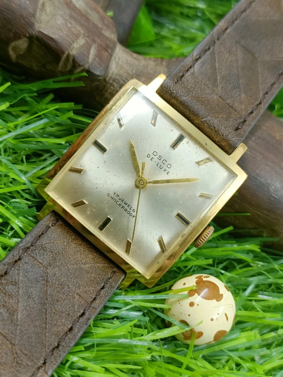 AUTHENTIC OSCO DE LUXE 17 JEWELS SHOCK PROOF MANUAL WIND SWISS