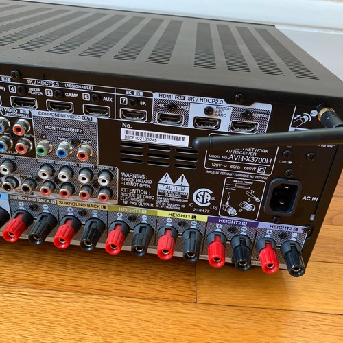 Denon AVR-X3700H Ricevitore AV 9,2 canali Dolby Atmos DTS:X AirPlay - Foto 14 di 17