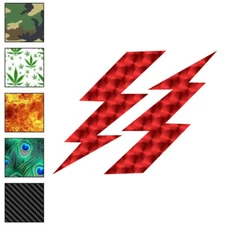 Lightning Bolts, Vinyl Decal Sticker, 40 Patterns & 3 Sizes, #6138