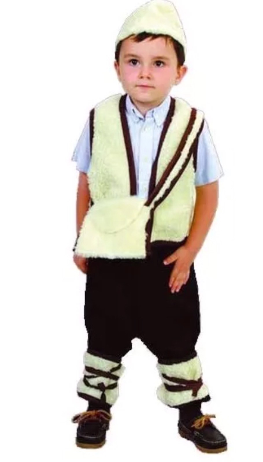 DISFRAZ PASTOR PARTORCILLO INFANTIL TALLA:4-6 Años CARNAVAL HALOWEEN .Nuevo.43