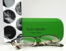 KATE SPADE Glorianne WR7 Black Womens Semi Cat Eye Eyeglasses 53-16-140 B:37