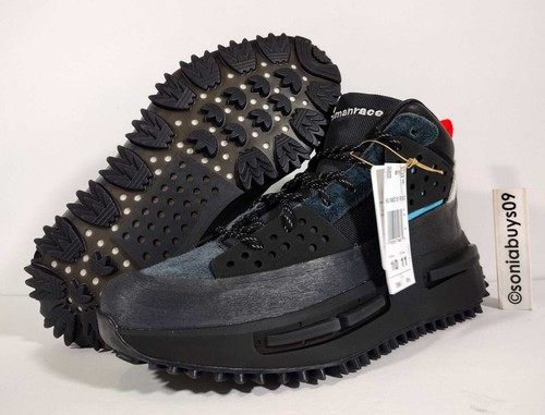 Zapatos para hombre Adidas x Pharrell Hu NMD_S1 RYAT, GV6639, negros, talla 10 - Imagen 3 de 12
