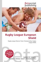 Lambert M. Surhone (U. A.) | Rugby League European Shield | Taschenbuch (2026)
