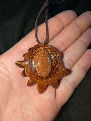 Dinosaur Bone Pinecone Necklace