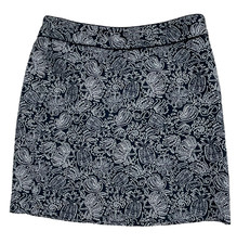 Vineyard Vines blue w/ white pineapple print skirt woman's size 4