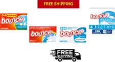 Bounce Free Gentle Fabric Softener Dryer Sheets Unscented Fresh Scents