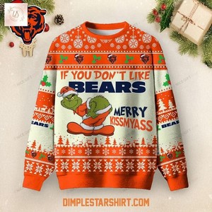 Pull De Noël Chicago Bears - Femme Taille S - Bleu Marine - NEUF