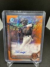 2022 Bowman Chrome - Prospect Auto Alexander Suarez Orange Auto /25